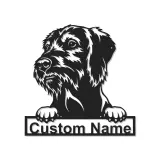 Cartel de metal LED personalizado para perros, regalo para dueños de mascotas, decoración para la sala de estar para amantes de los perros 2