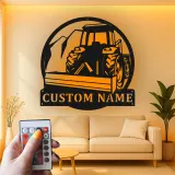 Cartel de metal LED de tractor personalizado Regalo para agricultores Decoración rústica para el hogar o granero