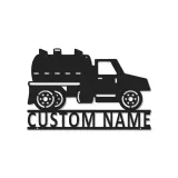 Custom Septic Truck Sign | Personalized LED Metal Wall Art | Gift for Truck Driver | Garage & Man Cave Decor