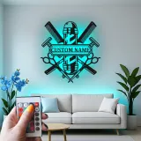 Insegna in metallo LED per Barber Shop Personalizzata Regalo per Barbieri Decorazione per Salone per Parrucchieri