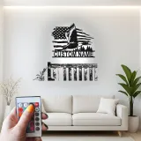 Custom Flying Duck Led Light Metal Wall Art Personalized Gift for Nature Lovers Rustic Cabin Decor