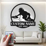 Custom DJ Turntable Led Light Metal Wall Art Music Lover Gift Studio or Game Room Decor