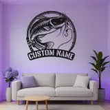 Custom Catfish LED Metal Sign | Personalized Fisherman Gift | Lake House Decor | Lighted Cabin Wall Art