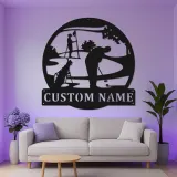 Insegna LED da golf personalizzata | Insegna in metallo personalizzata | Decorazione per home bar e man cave, regalo per lui