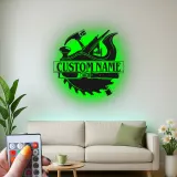 Personalisierte Holzwerkzeuge LED-beleuchtete Metall-Wandkunst Geschenk für Tischler Werkstatt-Dekoration