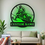 Custom Snowmobile Rider Sign | Personalized LED Metal Wall Art | Winter Sports Gift for Riders | Cabin & Garage Decor