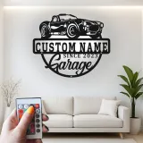 Individuelles LED-Schild für klassische Autos | Personalisierte Metall-Garagenkunst | Vintage-Dekor für Männerhöhlen | Geschenk für Auto-Enthusiasten
