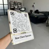 Custom Instagram QR Code Sign for Business, Laser Engraved Acrylic Social Media Plaque, Qr Code Sign For Business
