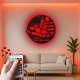 Personalisierte LED-Metall-Wandkunst für Schweißer – Geschenk für Schweißer, Garagen- oder Werkstattdekor 2
