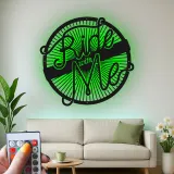 Individuelle Motorrad LED-Leuchte | Ride With Me Vintage Metallschild | Deko für Biker-Garage & Geschenkidee für Fahrer