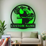 Panneau LED Toucan Personnalisé | Décoration Murale en Métal pour Patio & Décor Tropical | Cadeau pour Amateurs d'Oiseaux