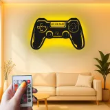 Gamer-Tag LED-Schild | Individuelle Controller Metall-Wandkunst | Personalisierte Gaming-Raum-Dekoration | Teen Geschenk