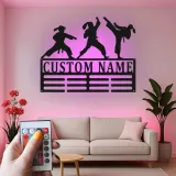 Personalized Martial Arts Metal Sign | Custom Karate LED Wall Art | Dojo & Gym Decor | Martial Artist Gift