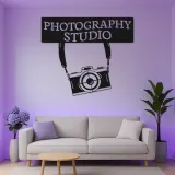 Fotostudio-Schild | Individuelle Vintage-Kamera LED-Wandkunst | Metall-Dekoration für Fotografen-Geschenk