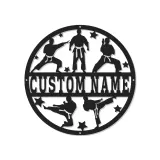 Personalized Karate Sign | Martial Arts LED Metal Wall Art | Custom Dojo Decor for Fighters | Gift for Martial Artist