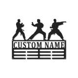 Insegna in metallo personalizzata per Karate | Arte da parete LED per arti marziali | Decorazione per Dojo e regalo per atleta