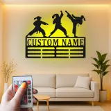 Personalized Martial Arts Metal Sign | Custom Karate LED Wall Art | Dojo & Gym Decor | Martial Artist Gift