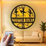 Décoration murale en métal personnalisée Danseuse de ballet avec rétroéclairage LED Cadeau pour danseur Décor de studio ou de chambre