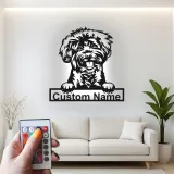 Custom Shih Tzu Led Light Metal Wall Art Personalized Dog Lover Gift Living Room Pet Decor 3