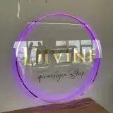 Backlit Acrylic Business Sign | Custom LED Logo | Modern Office & Salon Wall Decor
