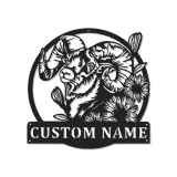 Custom Ram Led Light Metal Wall Art Personalized Gift for Nature Lovers Rustic Home Decor