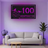 Insegna in metallo LED personalizzata per indirizzo - Regalo per inaugurazione della casa, decorazione esterna per la casa