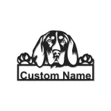 Cartel de metal LED de raza de perro personalizado Regalo para dueños de mascotas Decoración para salón o entrada 3