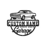 Custom Classic Car Led Light Metal Wall Art Personalized Garage Gift for Him Man Cave Decor 2