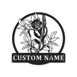 Insegna Nome Lemure Personalizzata | Arte in Metallo LED per Nursery a Tema Giungla | Decorazione Faunistica Personalizzata | Luce per Stanza Bambini Boho