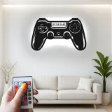 Gamer-Tag LED-Schild | Individuelle Controller Metall-Wandkunst | Personalisierte Gaming-Raum-Dekoration | Teen Geschenk