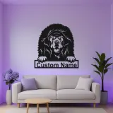 Tibet Mastiff Metall-Wandkunst | Personalisierte Hundeporträt LED-Leuchte | Geschenk für Tierliebhaber | Realistische Wohnkultur