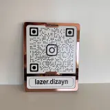 Custom Instagram QR Code Sign for Business, Laser Engraved Acrylic Social Media Plaque, Qr Code Sign For Business