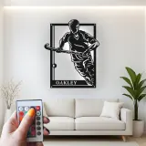 Personalized Field Hockey Sign | LED Metal Wall Art | Custom Player Name | Game Room Decor & Athlete Gift