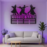 Personalisiertes LED-beleuchtetes Metallschild für Tänzer im Ballsaal – Geschenk für Tanzliebhaber, Dekoration für Studio oder Wohnzimmer