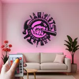 Panneau artisan personnalisé | Décoration murale LED en métal pour garage | Déco d’atelier sur mesure | Cadeau pour menuisier ou ébéniste
