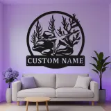Starfish Metal Wall Art | Personalized Nautical LED Sign | Custom Coastal Decor for Beach House & Business