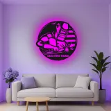 Personalisierte LED-Metall-Wandkunst für Schweißer – Geschenk für Schweißer, Garagen- oder Werkstattdekor 2