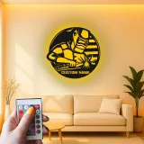 Personalisierte LED-Metall-Wandkunst für Schweißer – Geschenk für Schweißer, Garagen- oder Werkstattdekor 2