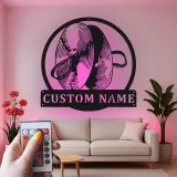 Cartel de metal LED personalizado de hélice, regalo náutico para entusiastas de los barcos, decoración para man cave u oficina