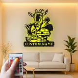 Custom Goat Farm Sign | LED Metal Wall Art | Personalized Farmhouse Decor for Barn or Ranch | Animal Lover Gift