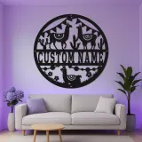 Insegna personalizzata con lama | Insegna da parete in metallo LED per cameretta | Decorazione sudoccidentale | Arredo boho per stanza bimbi e regalo baby shower