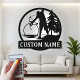Custom Bow Hunter Led Light Metal Wall Art Personalized Gift for Archery Enthusiasts Rustic Cabin Decor