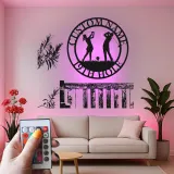 Enseigne LED de golf personnalisée | Décoration murale en métal sur mesure pour bar maison | Déco 19e trou avec prénom | Cadeau pour couple golfeur