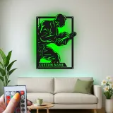 Insegna LED Personalizzata Arti Marziali | Arte Murale in Metallo Karate Personalizzata | Regalo per Combattente | Decorazione Dojo e Studio
