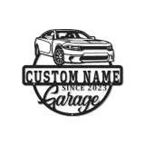 Custom LED Garage Sign | Personalized Metal Car Art | Man Cave Automotive Decor | Gift for Car Enthusiast