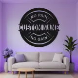 Letrero de gimnasio personalizado con LED | Arte metálico con nombre a medida para sala de entrenamiento | Decoración fitness motivacional para aficionados al gimnasio en casa
