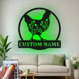 Cartel de metal LED Silueta de Pollo Personalizado Regalo de Granja Decoración de Cocina o Jardín