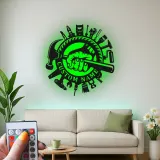 Panneau artisan personnalisé | Décoration murale LED en métal pour garage | Déco d’atelier sur mesure | Cadeau pour menuisier ou ébéniste