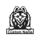 Personalized Pomeranian LED Sign | Custom Dog Name Metal Wall Art | Pet Lover Gift | Entryway Decor