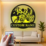 Custom Tractor Led Light Metal Wall Art Personalized Farmer Gift Rustic Farmhouse Decor